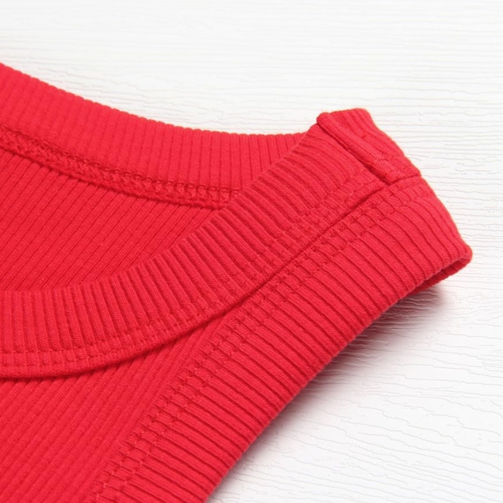 Women's Red Sleeveless Top - Picture 4 of 5